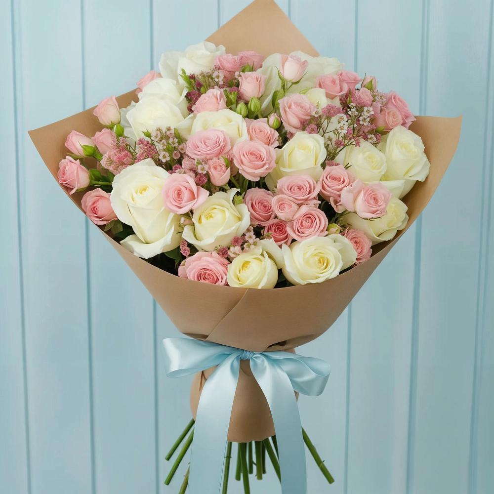 Букет цветов из: Розы в Добром