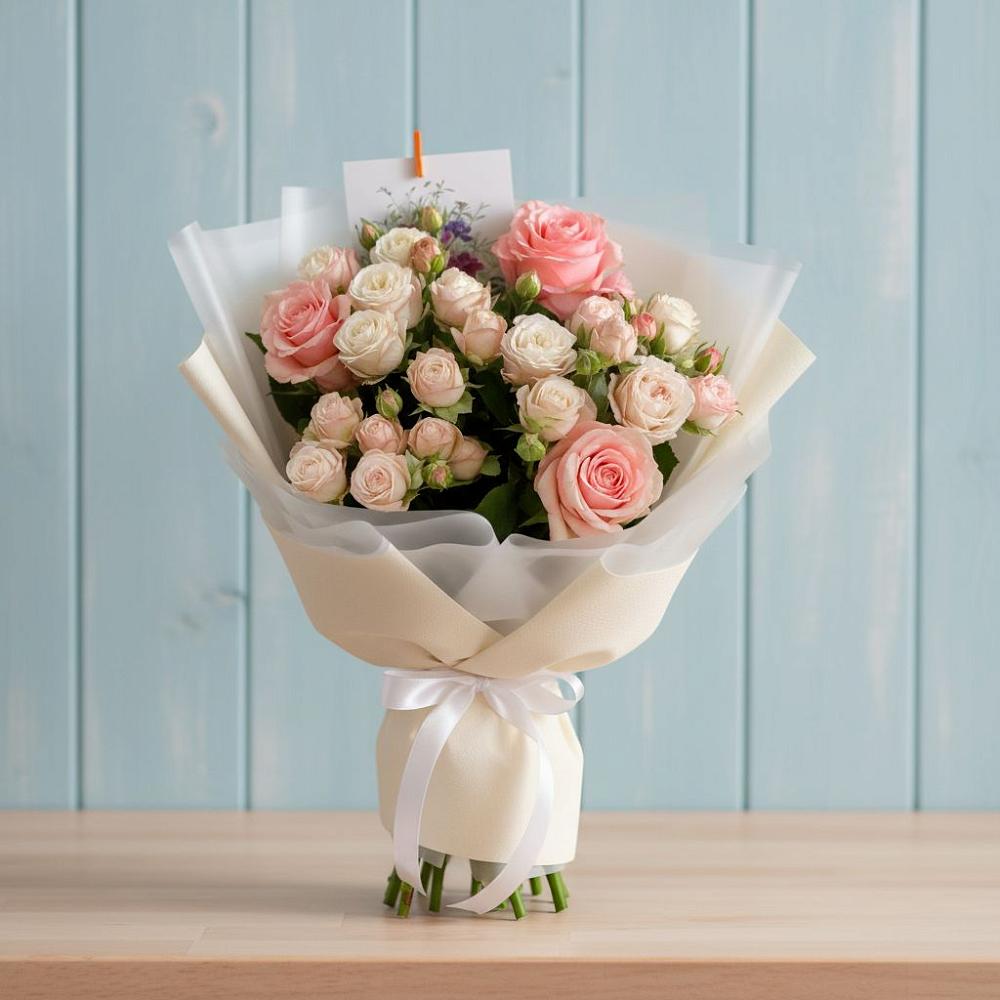 Букет цветов из: Розы в Добром