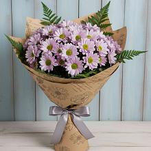 Букет цветов из:  Хризантемы #REPLACE_PRED# Добром