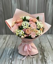 Букет цветов из:  Гвоздики, Розы и Хризантемы #REPLACE_PRED# Добром