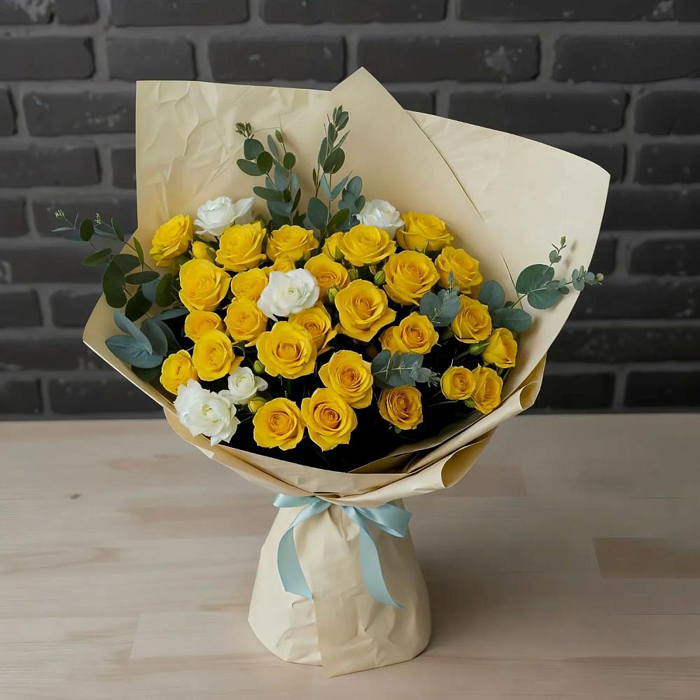 Букет цветов из: Розы в Добром