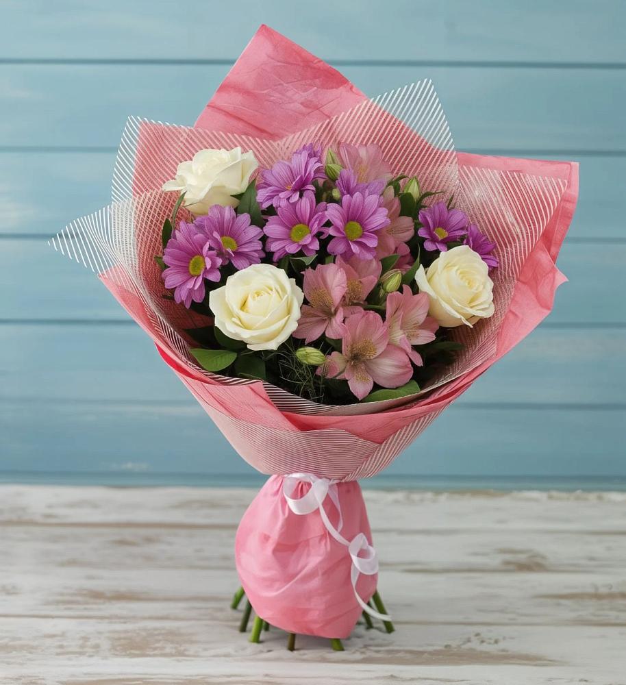 Букет цветов из: Герберы в Добром