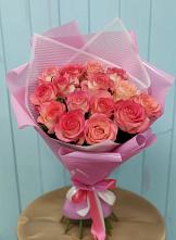 Букет 15 Розовых роз Равель в Добром